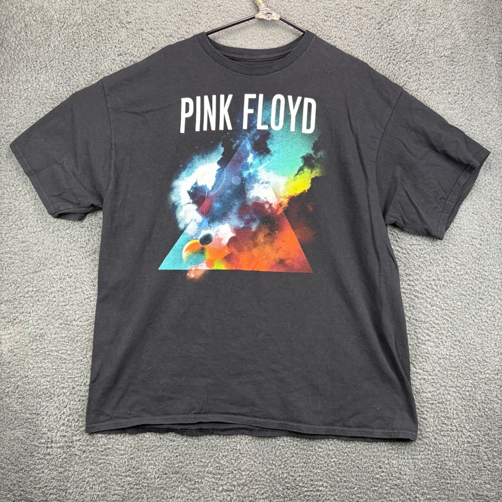 Pink Floyd Prism‎ Triangle Space Graphic T Shirt Mens XXL XXXL Black Licensed